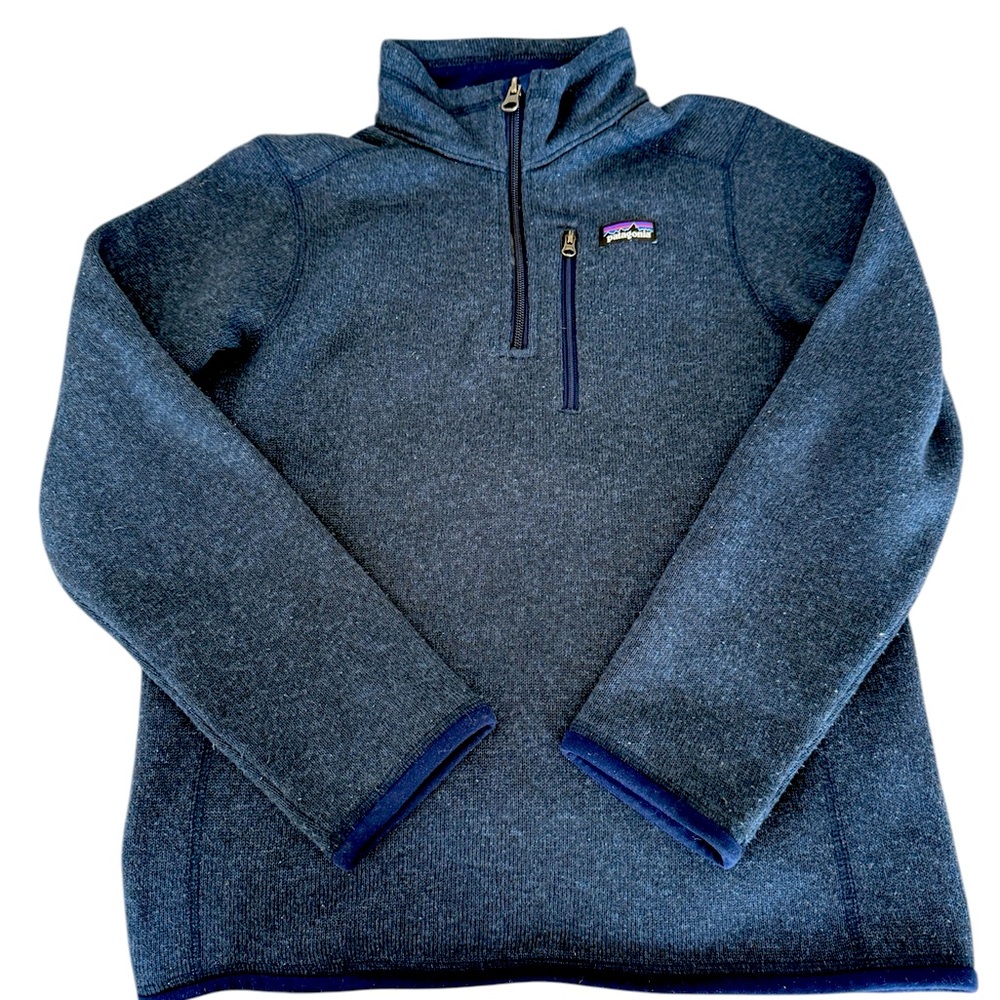 Patagonia Better Sweater 1/4 Zip Fleece - Blue - Kids Large